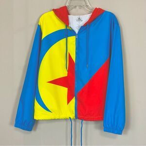 Pixar Luxo Ball Windbreaker Jacket Disney Parks New Luxo Jr Hooded Lightweight